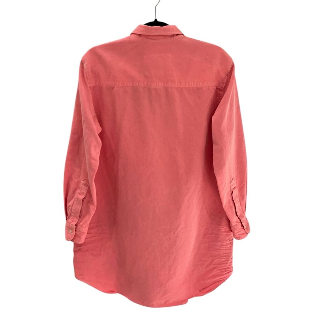 Frank & Eileen Mary Classic Shirtdress Famous Denim Neon Strawberry Size Small - Picture 6 of 13